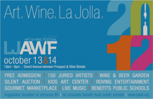 A poster for the 2 0 1 4 la jolla wine festival.